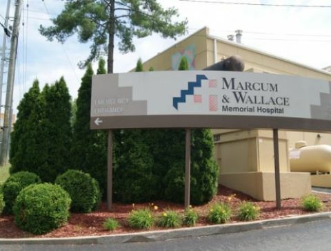 Marcum & Wallace Memorial Hospital sign